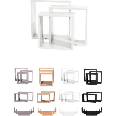Estanterías de Pared - Baldas de Varios Niveles - Estantes Flotantes con Fijación invisible (1/5)