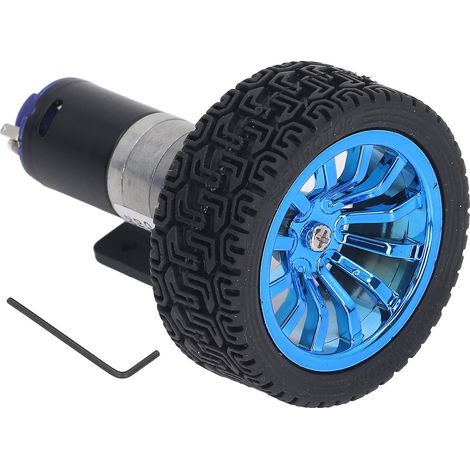 Kit de micromoteur à engrenages CC 12 V avec support de montage - Encodeur haute torsion 25 mm pour voiture intelligente (1/5)