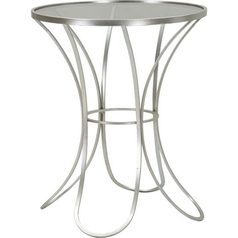 Table d'Appoint en Métal "Trixy" 68cm Argent