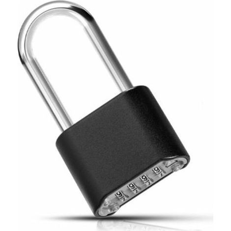 Cadenas à combinaison à 4 chiffres Cadenas à code extérieur Cadenas à combinaison étanche en alliage de zinc Cadenas à code de sécurité sans clé pour la maison, les écoles, G (1/5)