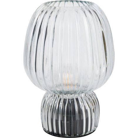 Lampe à Poser Sans Fil en Verre "Aura" 21cm Transparent (1/4)