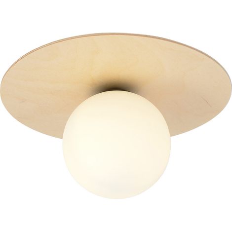 Plafoniera Emibig Kenzo legno chiaro bianco E14 40cm (1/5)
