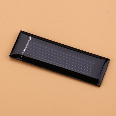 Lot de 10 mini panneaux solaires polycristallins portables 0,5 V 100 mA, module d'alimentation DIY, chargeur 53 x 18 mm (1/5)