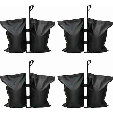 Lot de 4 Poids de Sable pour Gazebo,Poids de Sacs de Jambes de Gazebo de Qualité Industrielle,Sac de Poids de Cousu Robuste,pour Les Tente Pare-Soleil,Parasols,Auvent,Sac à Pieds Lestés Trampolines (1/5)