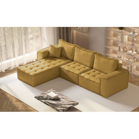 Kaiser Möbel L-förmige Bohoo-Maxi-Ecke in zeitlosem Design Gelb Links (1/5)