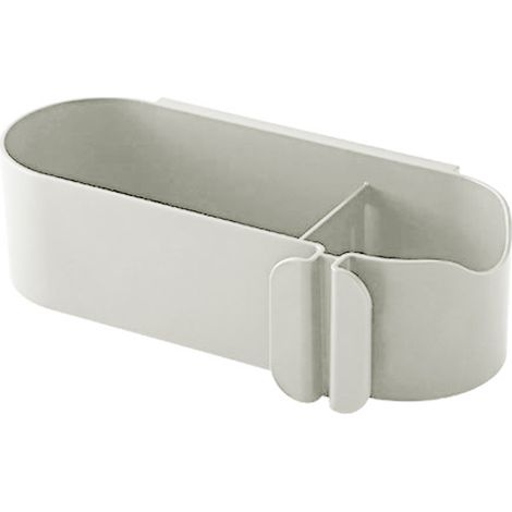 Support Pour Sèche-Cheveux - Fixation Murale Sans Perçage - Organiseur de Salle de Bain avec Panier Intégré - 25,5 x 10 x 7 cm - 1 Pièce (1/5)