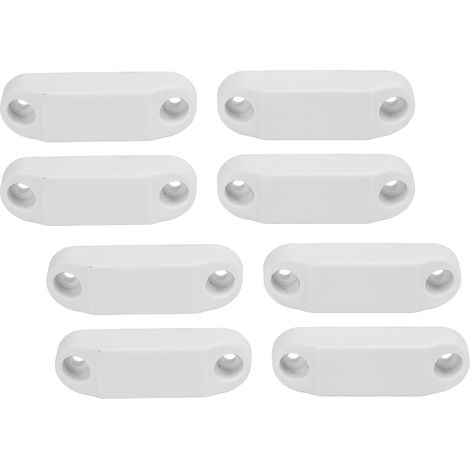 Kit de 4 paires de fermetures magnétiques pour porte de rangement de camping-car, résistantes aux intempéries, blanches. (1/5)