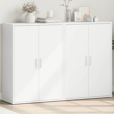 Sideboards 2 Stk. Weiß 60x31x84 cm Holzwerkstoff