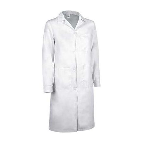 Bata mujer de manga larga Smart S Blanco
