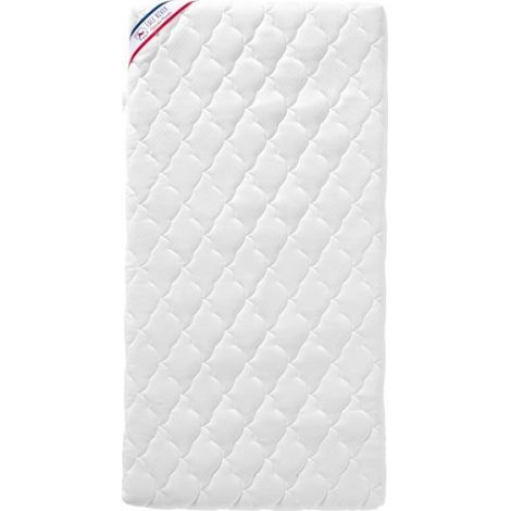 Matelas Bébé Parfait - 60x120x10 cm - 2 Faces : Été / Hiver - Déhoussable - Anti Acarien (1/4)