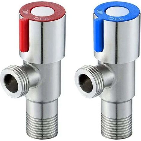 Eckventil aus Edelstahl 304 – 2er-Pack G1/2-Eckventile – Rost- und korrosionsbeständig – Einfache Montage
