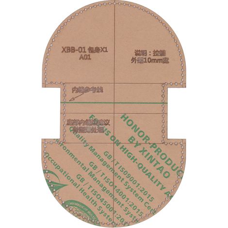 Gabarit de portefeuille en acrylique à faire soi-même : Découpe de précision de gabarits en acrylique transparent pour la fabrication de porte-monnaie et de portefeuilles en cuir (1/5)