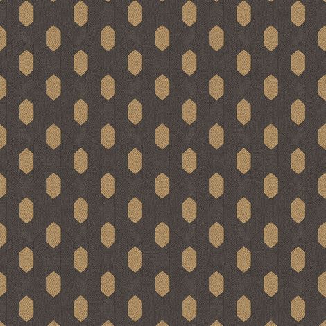 Exklusive Luxus Tapete Profhome 369735 Vliestapete leicht strukturiert Design matt schwarz gold braun 5,33 m2