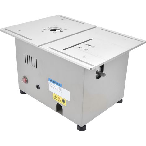 Scie circulaire électrique portable de table 96W, DC12-24V, prise EU 110-240V, outil de découpe bois argenté, établi compact pour bricolage, mini scie à table. (1/5)