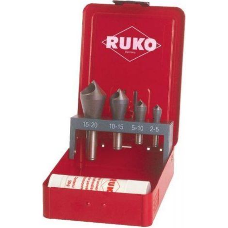 RUKO JUEGO DE AVELLANADORES-DESBARBADORES CONTENIDO HSS - TiN