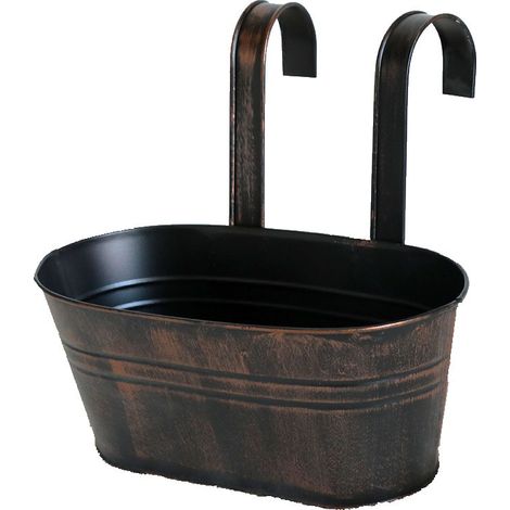 Maceta colgante de cobre vintage – Para suculentas u otras plantas – Decoración retro – Ideal para la sala de estar o el balcón