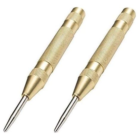 Lot de 2 Pointeau Automatique pour Métal ou Bois (Doré) (1/5)