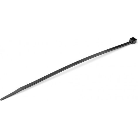 StarTech.com Kabelbinder - 203x4 mm, selbstsichernde Nylon-Kabelbinder mit gebogener Spitze, 22 kg Zugfestigkeit, 94V-2/UL, schwarz, 100 Stück