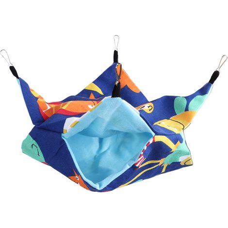 Hamac suspendu double couche en toile pour petits animaux de compagnie, type D (1/5)