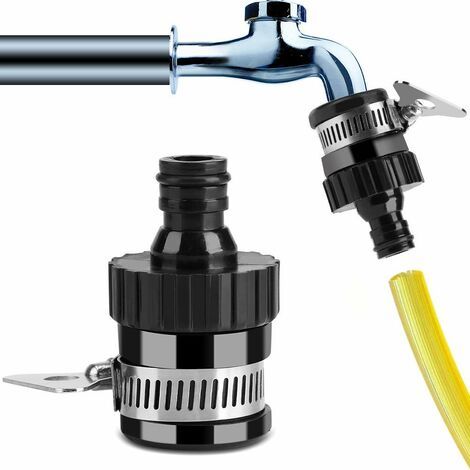 Raccord de robinet, adaptateur de robinet, adaptateur universel pour tuyau d'arrosage, diamètre extérieur compatible inférieur à 20 mm