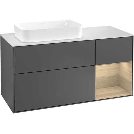Villeroy & Boch F281PCGK Armoire sous-lavabo Finion F28