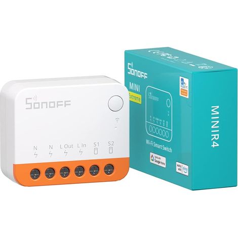WiFi Smart Switch, 2 Way Smart Micromodule Switch, Detach Relay Mode, WiFi 2.4G, APP Control, Mini Smart Switch Compatible with Alexa, Google Home (1/5)