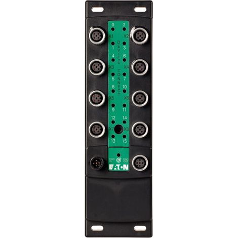 Module-bloc E/S SWD IP69K 24 VDC 16 E/S paramétrables avec alimentation 8 M12 000174750 EATON EU8E-SWD-16DD (1/2)