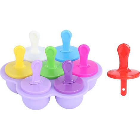 Lot de moules à glace en silicone réutilisable violet, ustensile de cuisine DIY (1/5)