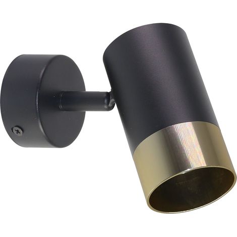 Applique orientable noir/or 1xGU10 15W Tobi Candellux (1/2)
