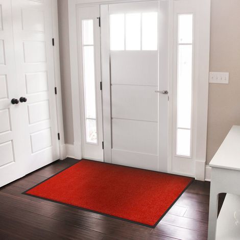 Paillasson Lavable, Pour Entrée,  Rouge, 40 cm x 60 cm (1/5)