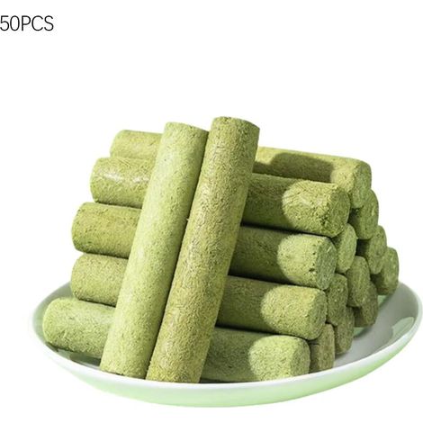 Cat Grass Teething Stick - 8 x 1.5 cm - Natural Digestive & Dental Support for Indoor Cats - 10 pcs (1/5)