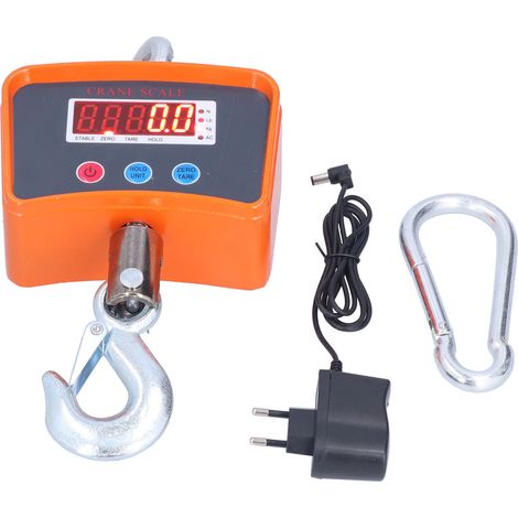 Pesée suspendue précise et robuste, balance industrielle de chantier durable, charge 100kg/50g, AC110-240V, grue écologique pour usage professionnel. (1/5)