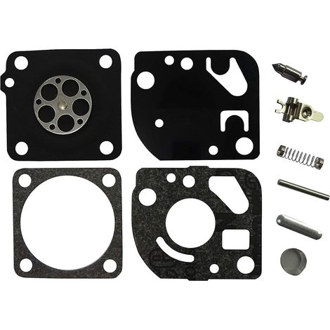 Kit di riparazione carburatore compatibile Ruixing KRX-1 per decespugliatori e soffiatori Homelite Poulan da 26 cc e 30 cc.