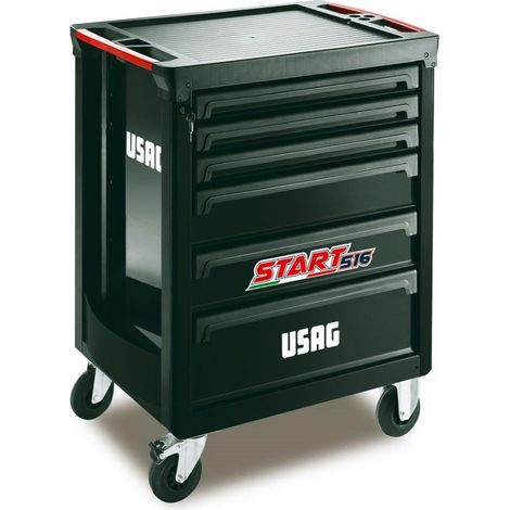Usag Carrello Portautensili Start Modello 516ST6 Con 6 Cassetti Nero