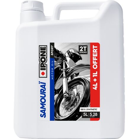 Ipone Samourai 2T 5L Synthetisches Öl für Cross Enduro Ester-Mischung