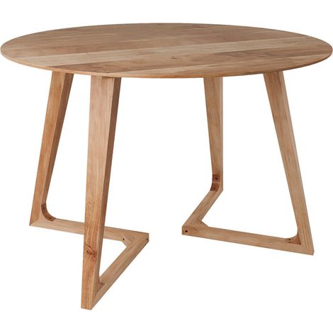 Table ronde 4 personnes en bois d'acacia D115 cm - IGUANA