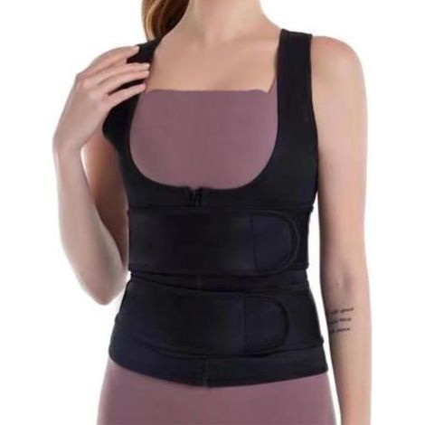 Gilet entraînement femme perte poids, ceinture brûle-graisse ventre plat unisexe (1/5)