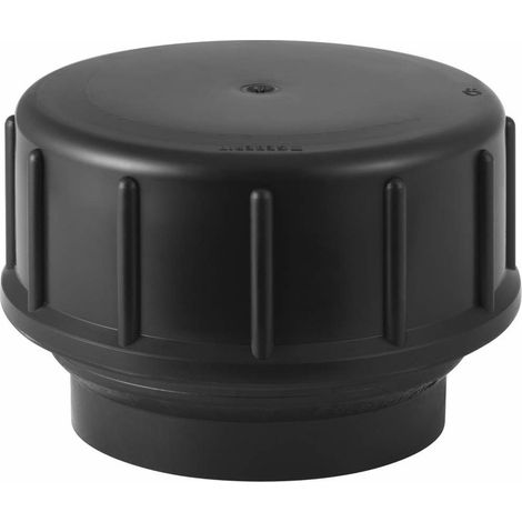 Geberit Gewindestutzen mit Schraubkappe, DN 50, PE-HD, Schwarz, 361750161 (1/5)