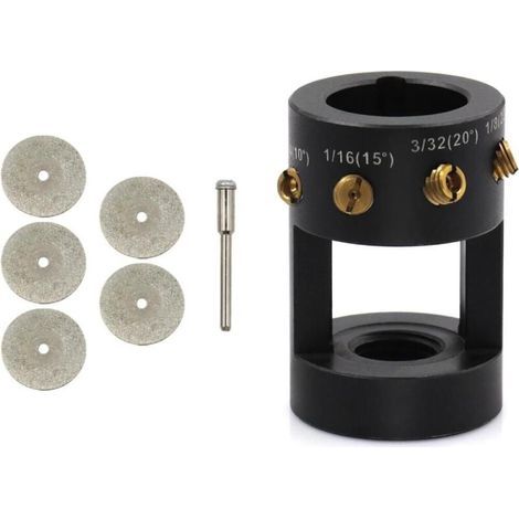 Affilatrice per elettrodi in tungsteno e alluminio, strumento per saldatura TIG, testa multi-angolo, affilatrice per elettrodi in tungsteno (1/4)