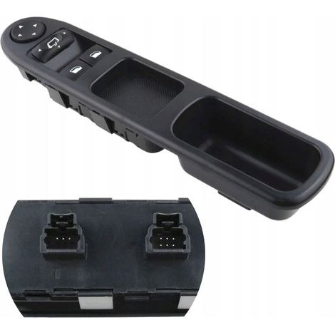 Interrupteur de panneau de commande de vitre compatible Peugeot 307 Citroën C3 6554.e4 (1/5)