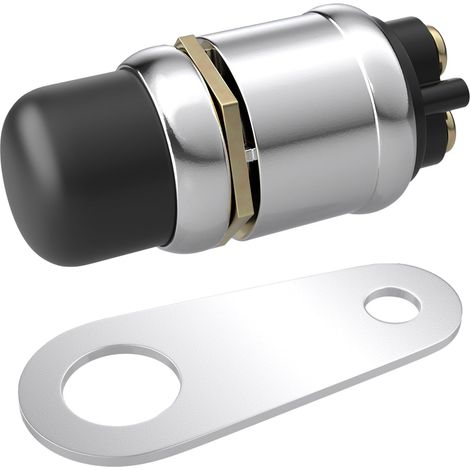 Interrupteur de démarrage à bouton-poussoir, 12 V 50 A, étanche, à démarrage momentané, pour moteur de voiture, camion, bateau, quad (1/5)