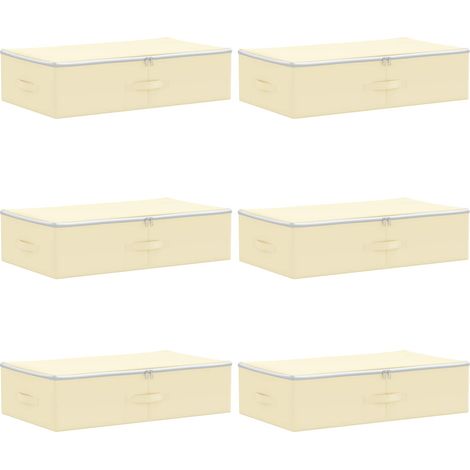 vidaXL Boîte de rangement 6 pc Tissu intissé 70 x 40 x 18 cm 50,4 L