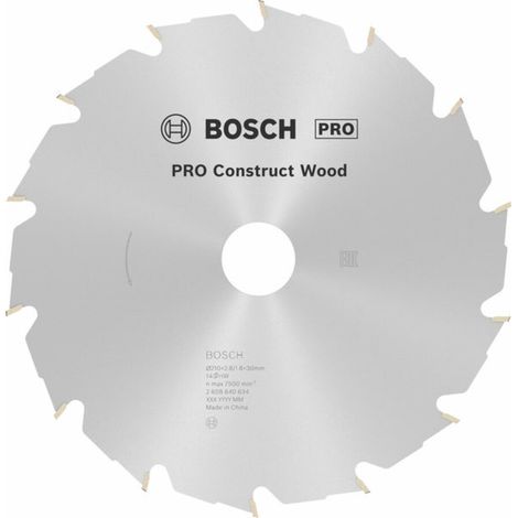 Bosch Kreissägeblatt Construct Wood 210 x 30 x 2,8 mm 14