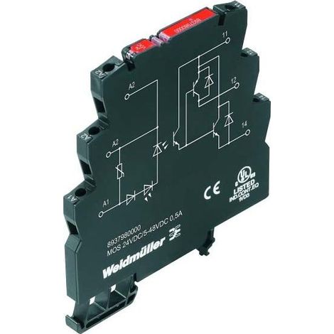 Weidmüller Halbleiterrelais 8937980000 0.5 A Schaltspannung (max.): 48 V/DC 1 St. (1/2)
