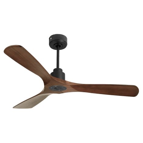 Tenerife Ring - Super destratificateur et ventilateur DC 132 cm Gris basalte pales bois rouge sans Lumière 25 à 35 m² (1/5)