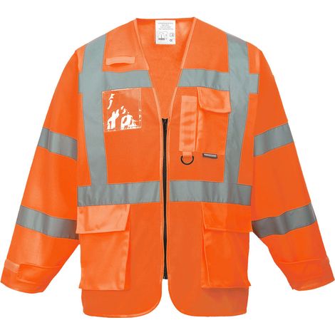 Chaqueta de alta visibilidad Executive para la seguridad laboral / Naranja / XXXL (1/2)