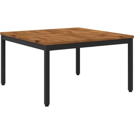 vidaXL Mesa de centro Natural y negro 80 x 80,5 x 45 cm (1/2)
