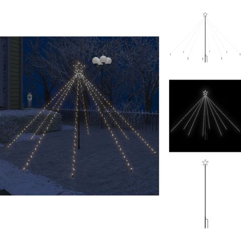 Weihnachtsbäume - Living Weihnachtsbaum-Lichterketten Indoor Outdoor 400 LEDs 2,5 m