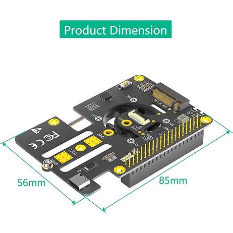 Adaptateur combiné 3 en 1 M.2 NVMe vers PCIe avec refroidisseur --- (1/5)