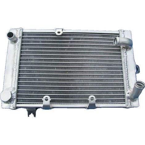 Radiateur, Construction en Aluminium, Compatibilité avec SUZUKI BURGMAN AN 400 K3, Argent (1/5)